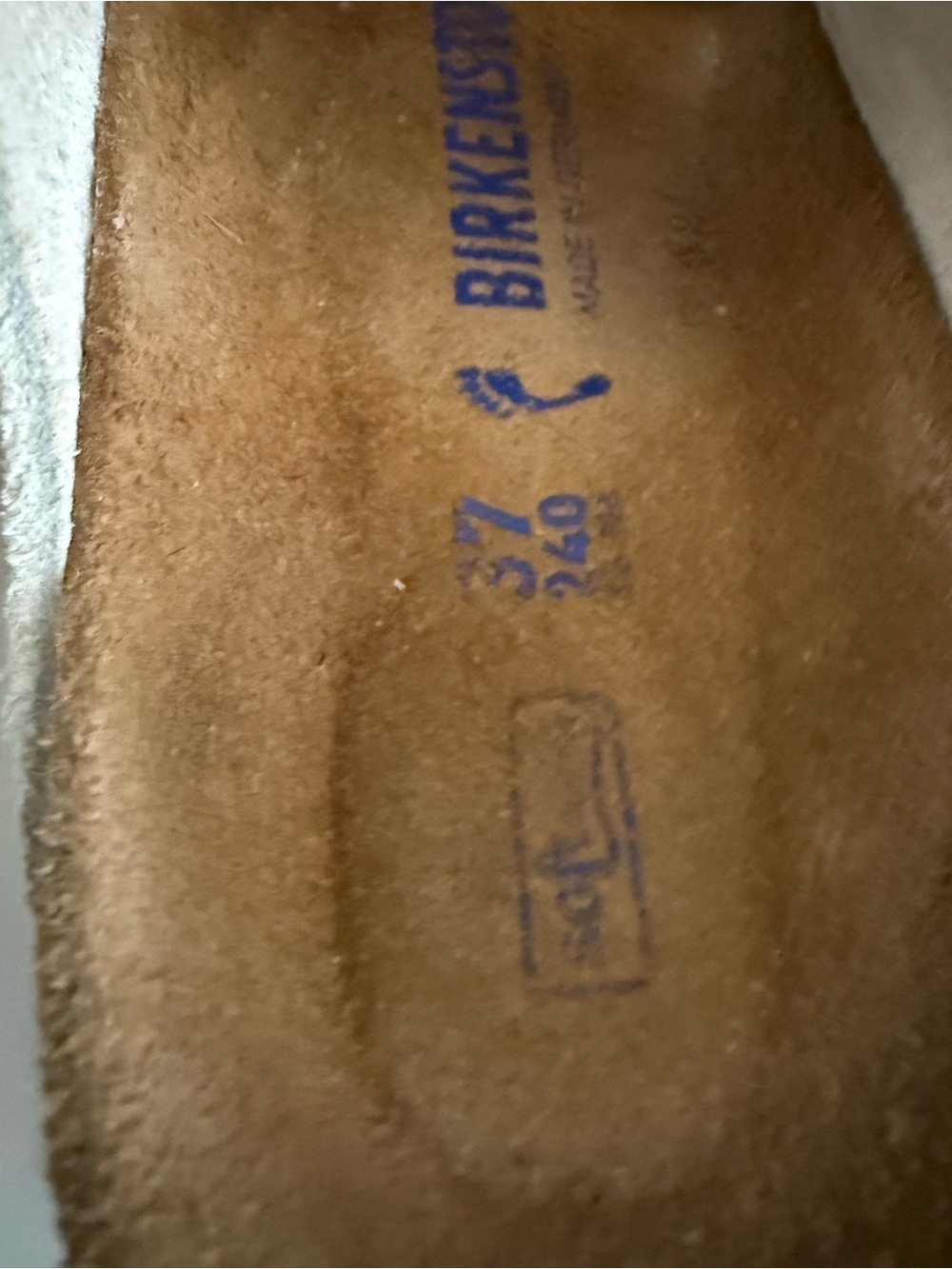 Birkenstock Arizona Sandals in Light Cream Suede - Picture 2 of 4